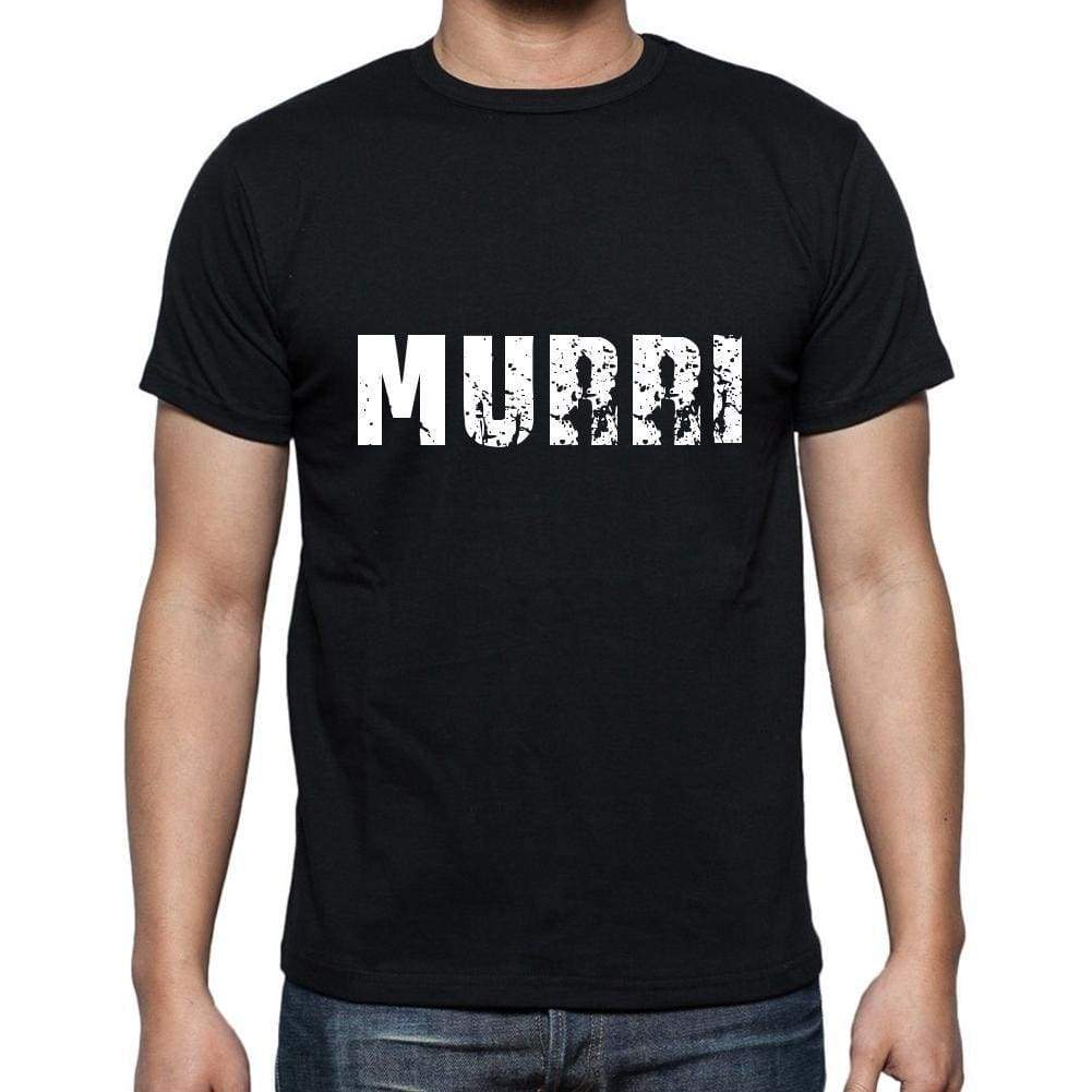 Murri Mens Short Sleeve Round Neck T-Shirt 5 Letters Black Word 00006 - Casual