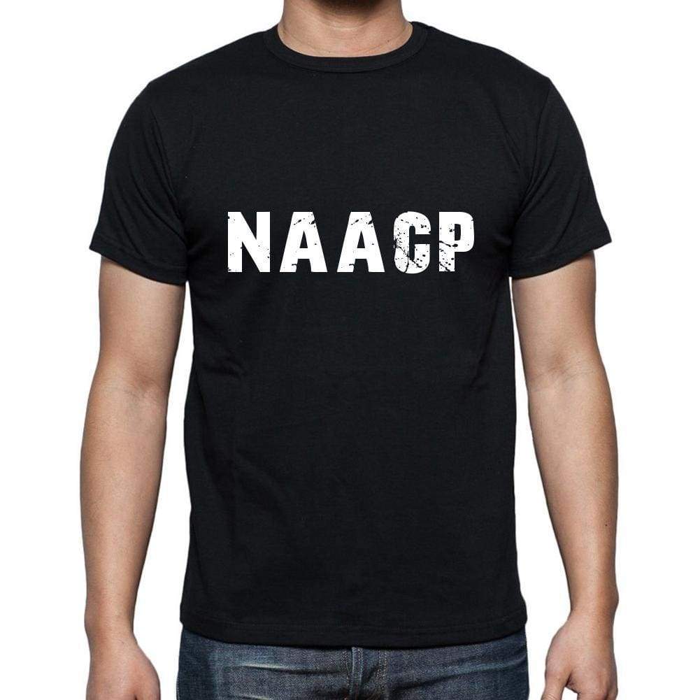 Naacp Mens Short Sleeve Round Neck T-Shirt 5 Letters Black Word 00006 - Casual