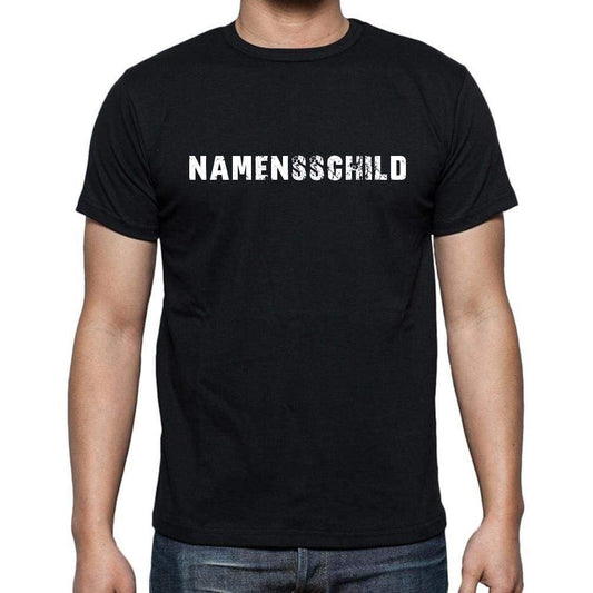 Namensschild Mens Short Sleeve Round Neck T-Shirt - Casual