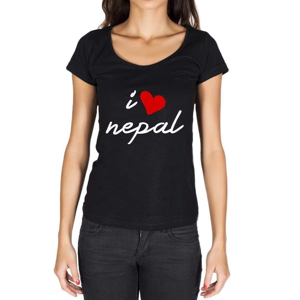 Nepal Womens Short Sleeve Round Neck T-Shirt - Casual