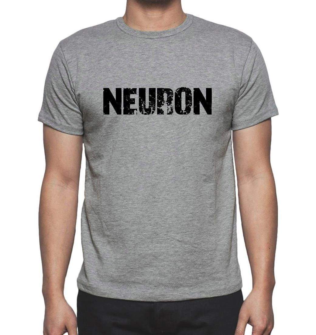 Neuron Grey Mens Short Sleeve Round Neck T-Shirt 00018 - Grey / S - Casual