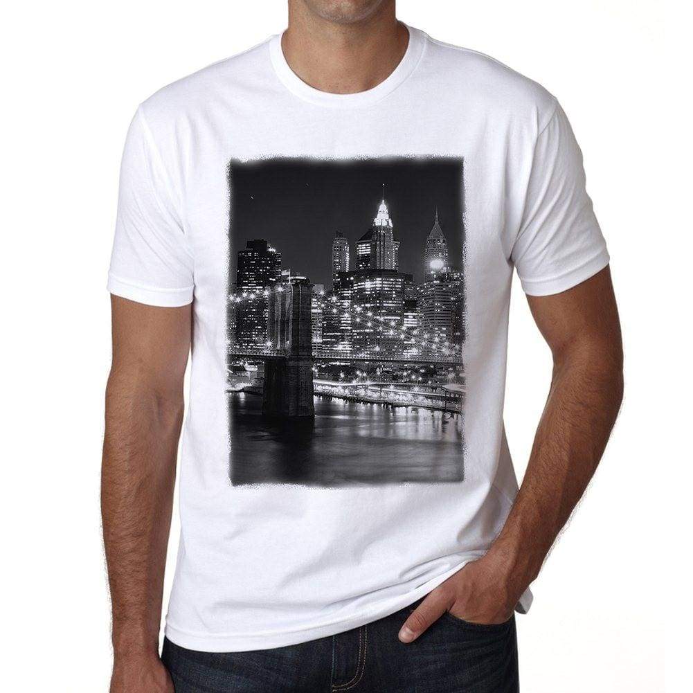New York 2 Mens Short Sleeve Round Neck T-Shirt