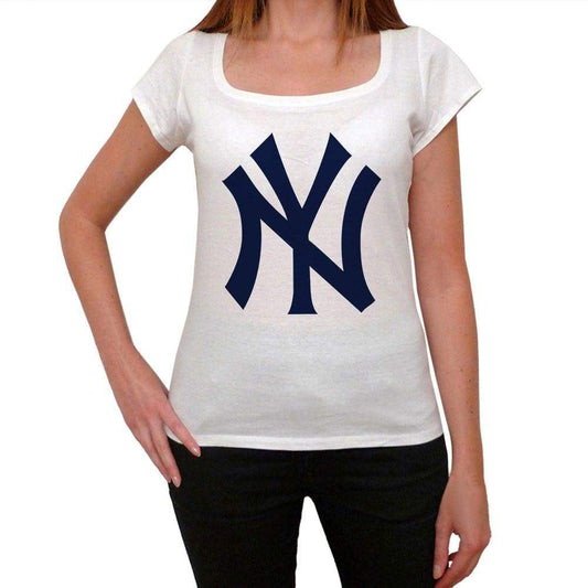 New York Yankees Womens Short Sleeve Round Neck T-Shirt 00111