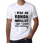 Novelist What Happened White Mens Short Sleeve Round Neck T-Shirt 00316 - White / S - Casual