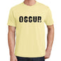 Occur Mens Short Sleeve Round Neck T-Shirt 00043 - Yellow / S - Casual