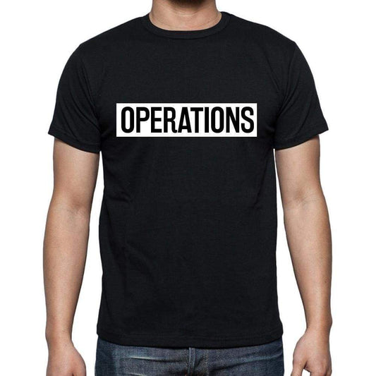 Operations T Shirt Mens T-Shirt Occupation S Size Black Cotton - T-Shirt
