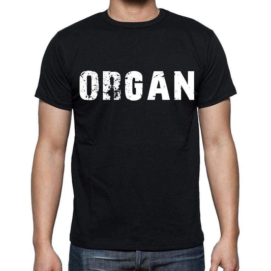 Organ Mens Short Sleeve Round Neck T-Shirt Black T-Shirt En