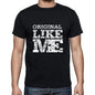 Original Like Me Black Mens Short Sleeve Round Neck T-Shirt 00055 - Black / S - Casual