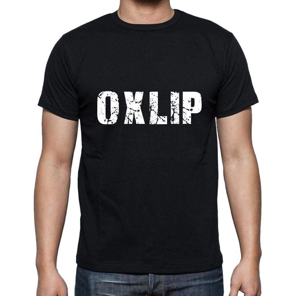 Oxlip Mens Short Sleeve Round Neck T-Shirt 5 Letters Black Word 00006 - Casual