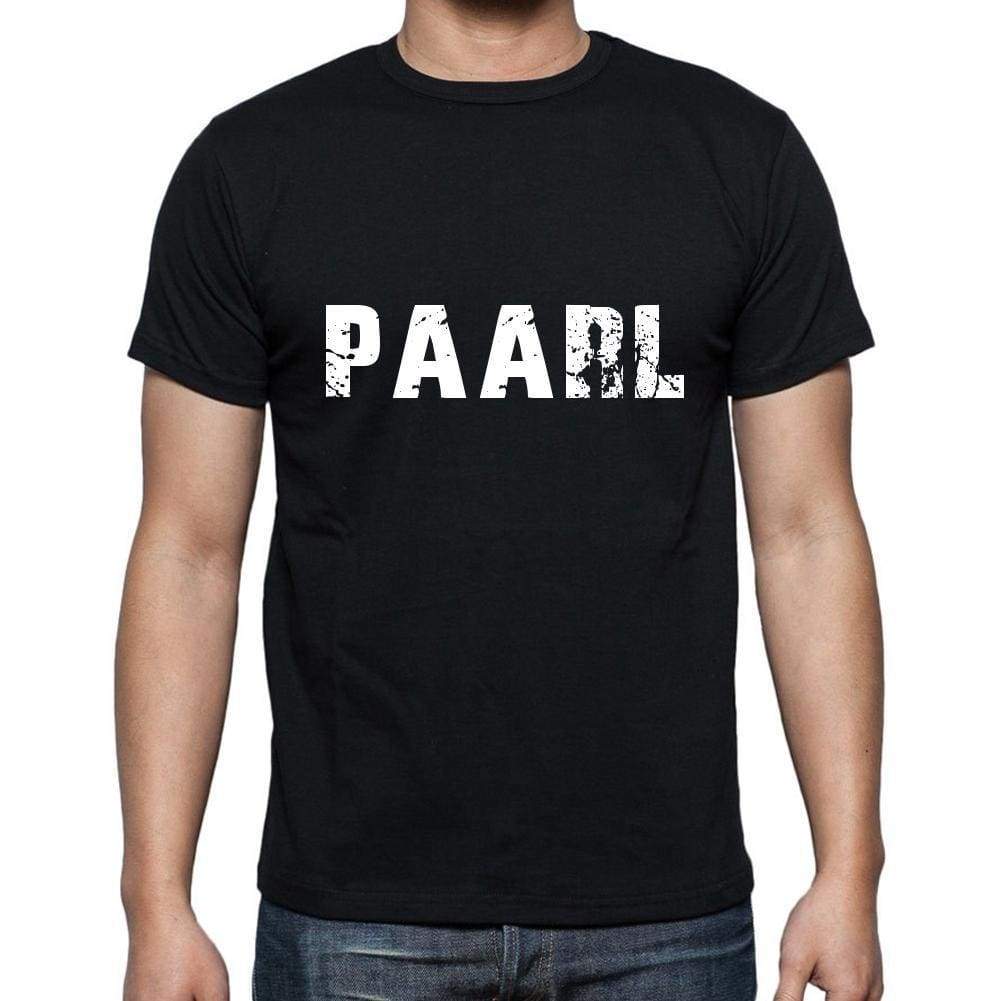 Paarl Mens Short Sleeve Round Neck T-Shirt 5 Letters Black Word 00006 - Casual