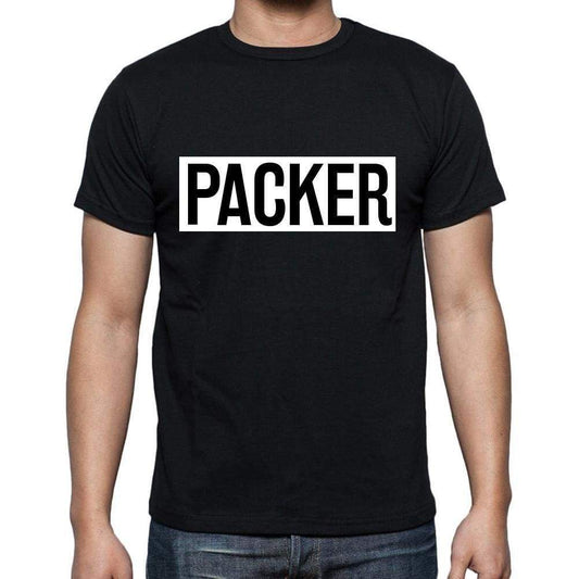 Packer T Shirt Mens T-Shirt Occupation S Size Black Cotton - T-Shirt