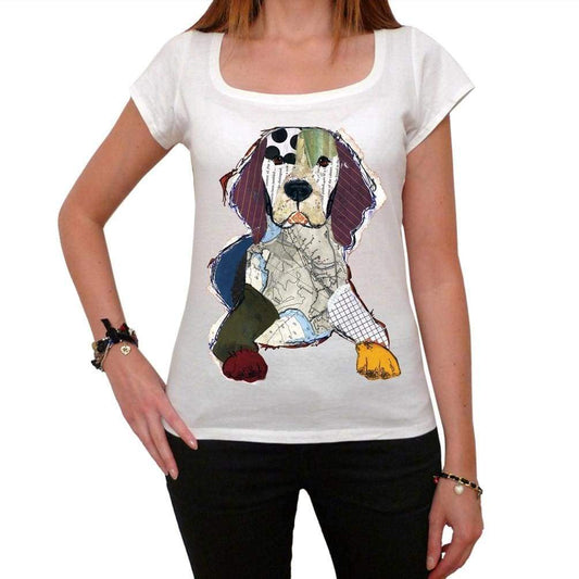 Paper Colored Dog Womens T-Shirt