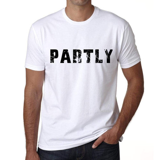Partly Mens T Shirt White Birthday Gift 00552 - White / Xs - Casual