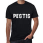 Pectic Mens Vintage T Shirt Black Birthday Gift 00554 - Black / Xs - Casual