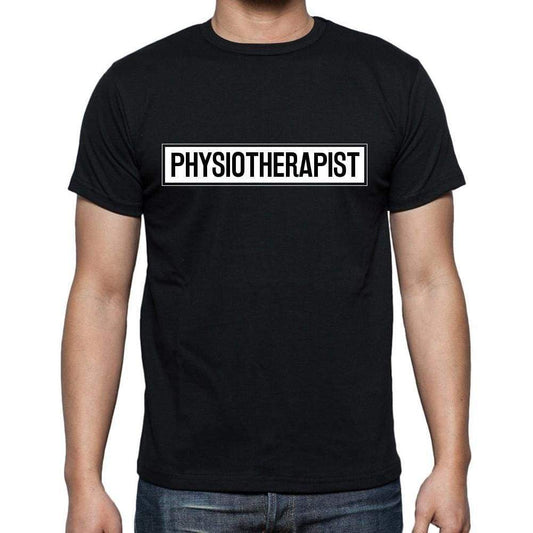 Physiotherapist T Shirt Mens T-Shirt Occupation S Size Black Cotton - T-Shirt