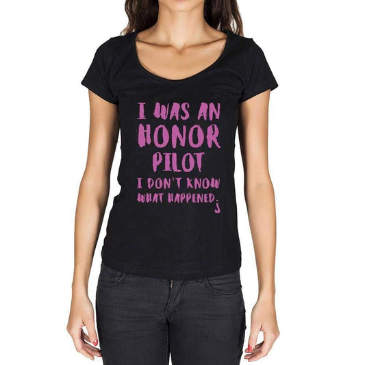 Pilot What Happened Black Womens Short Sleeve Round Neck T-Shirt Gift T-Shirt 00317 - Black / Xs - Casual