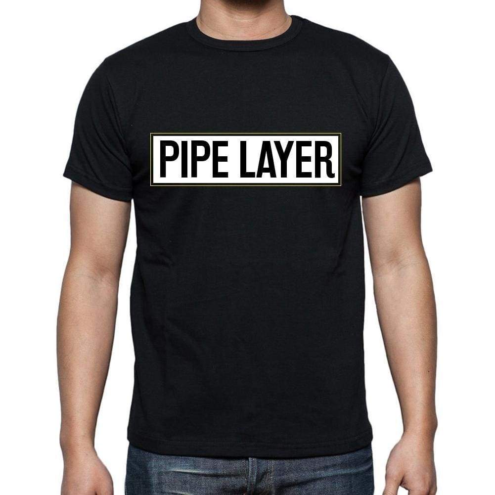 Pipe Layer T Shirt Mens T-Shirt Occupation S Size Black Cotton - T-Shirt