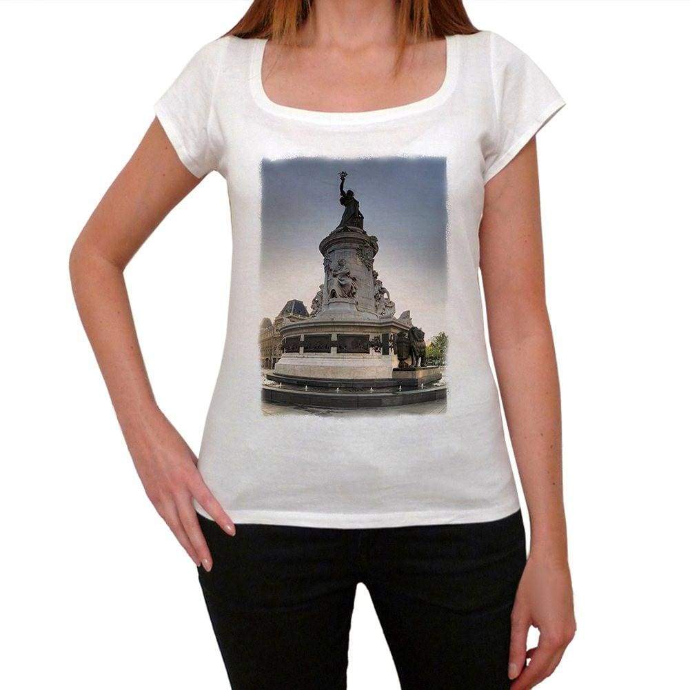 Place De La Republique Paris 1 Womens Short Sleeve Scoop Neck Tee 00171