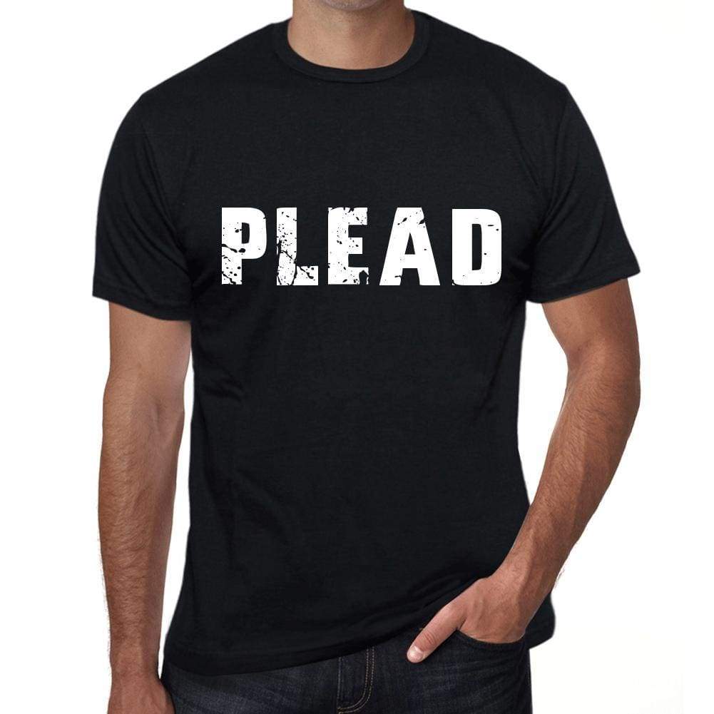 Plead Mens Retro T Shirt Black Birthday Gift 00553 - Black / Xs - Casual