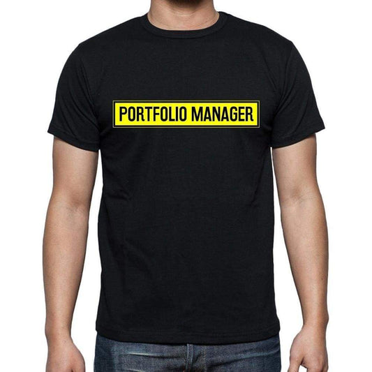 Portfolio Manager T Shirt Mens T-Shirt Occupation S Size Black Cotton - T-Shirt