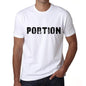 Portion Mens T Shirt White Birthday Gift 00552 - White / Xs - Casual