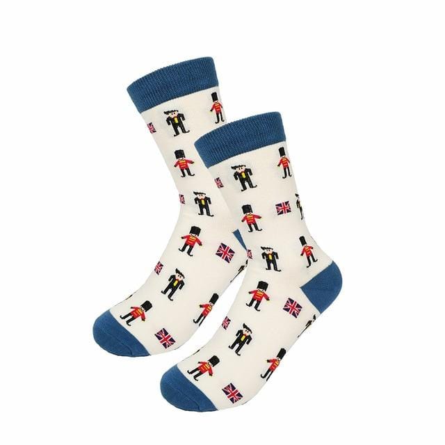 New fashion women men colorful dog cotton socks Spring couple lover Casual Pill Fox neutral red sock Hot