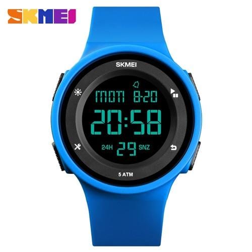 SKMEI Women's Outdoor Sports Electronic Watches Luxury Ladies Wristwatch LED Digital 50m Waterproof Clock Watch Relogio Feminino