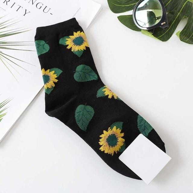 [EIOISAPRA]Cute Jacquard/Plants Printing Pattern Art Socks Women Korean Animal/Cactus Socks Funny Socks Kawaii Sokken Calcetines