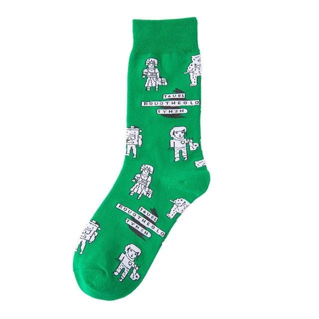 Autumn fashion street Harajuku style fun socks unisex fancy fruit animal art man cotton socks cute happy woman long socks meias