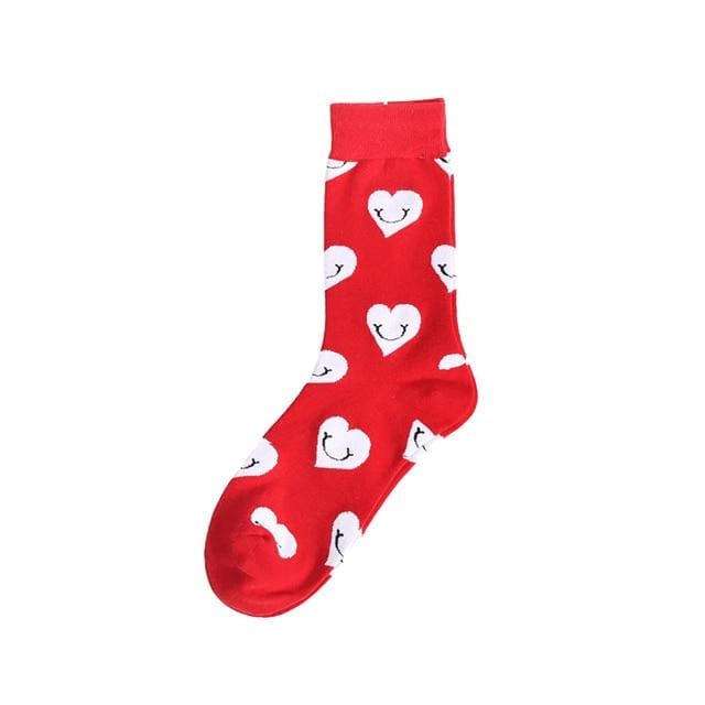 Autumn fashion street Harajuku style fun socks unisex fancy fruit animal art man cotton socks cute happy woman long socks meias