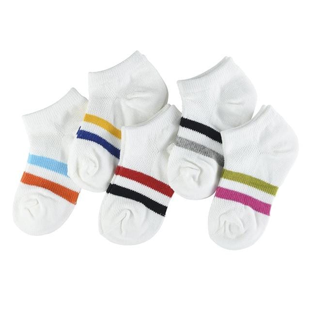 5Pair/lot Soft Cotton Kids Socks Baby Mesh Breathable Cartoon Boys Girls Sock Autumn Winter for Children Gifts Toddler Clothes