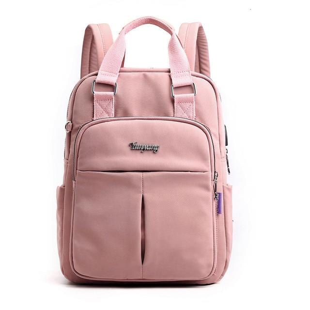 Girls Laptop Backpacks Pink Men USB Charging Bagpack Women Travel Backpack School bags Bag For boys Teenage mochila escolar 2019