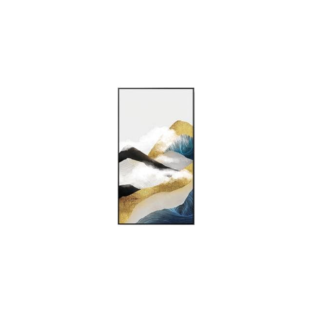 Abstract Golden Mountain White Cloud Canvas Paintings Wall Art Picture For Living Room Home Decoration Modern Posters And Prints