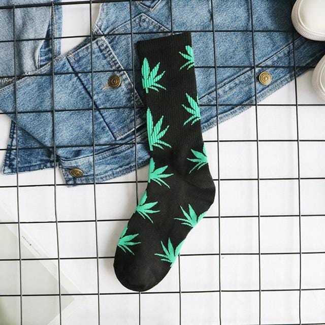 spring and autumn casual long paragraph weed boat socks Fashion comfortable high quality cotton socks leaf maple leaves