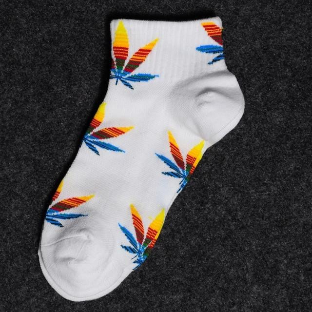 spring and autumn casual long paragraph weed boat socks Fashion comfortable high quality cotton socks leaf maple leaves