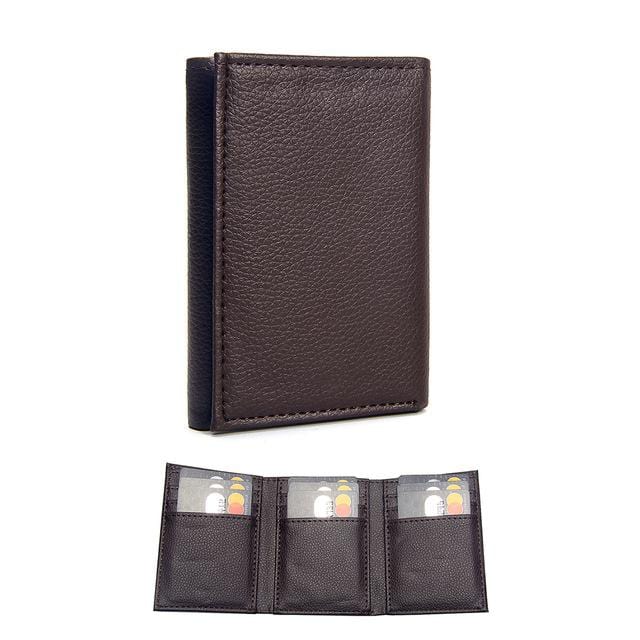 Luxury Men's Wallet Leather Solid Slim Wallets Men Pu Leather Bifold Short Credit Card Holders Coin Purses Business Purse Male