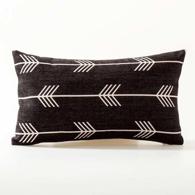 Nordic Geometric Cushion Covers Arrows Deer Elk Sofa Decorative Cushions Pillow Cover 45*45 Linen Beige Pillow Case funda cojín