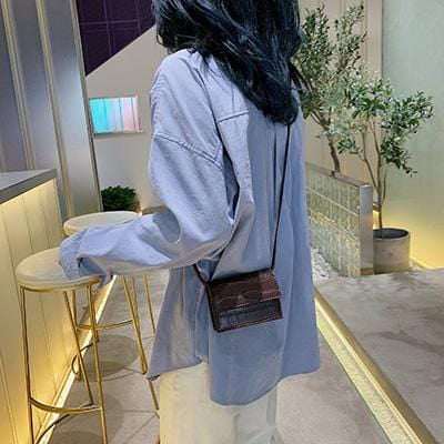 Mini Stone Pattern Crossbody Bags For Women 2020 Pu Leather Purses and Handbags New Designer Ladies Shoulder Messenger Bag