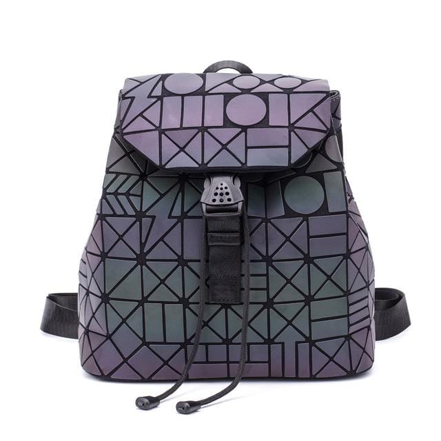 DIOMO Small Backpack Women Holographic Sequin Female Backpacks for Teenage Girls Bagpack Drawstring Bag Designer Korean Style