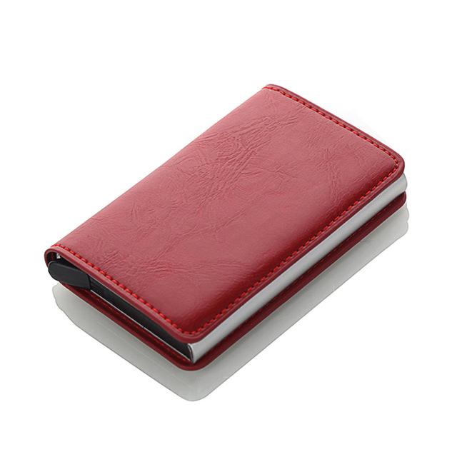 Men Credit Card Holders Business ID Card Case Fashion Automatic RFID Card Holder Aluminium Bank Card Wallets