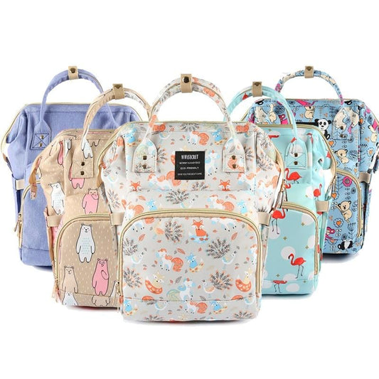 Diaper Bag Backpack For Moms Waterproof Large Capacity Stroller Organizer lequeen Mommy Maternity Bags Nappy Changing Baby Bag