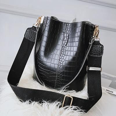 Vintage leather Stone Pattern Crossbody Bags For Women 2020 New Shoulder Bag Fashion Handbags and Purses Zipper Bucket Bags