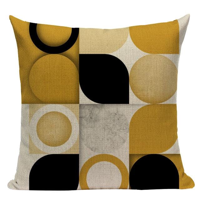 Custom Throw Pillow Covers Geometric Cushion Cover Nordic Decoration Home High Quality Yellow Deer Pillow Case For Pillow