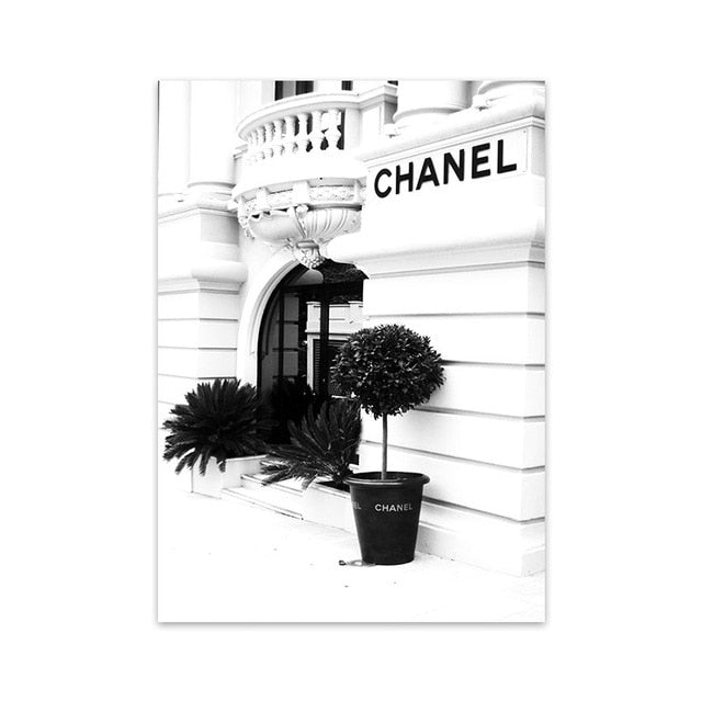 Fashion Flower Woman Poster And Print Coco Quotes Wall Art Canvas Painting Black White Pictures For Living Room Home Decor