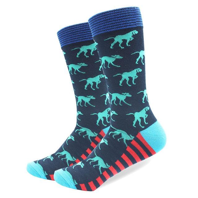 High Quality Combed Cotton Socks Animal Pattern Long Tube Funny Happy Men Socks Novelty Skateboard Crew Casual Crazy Socks