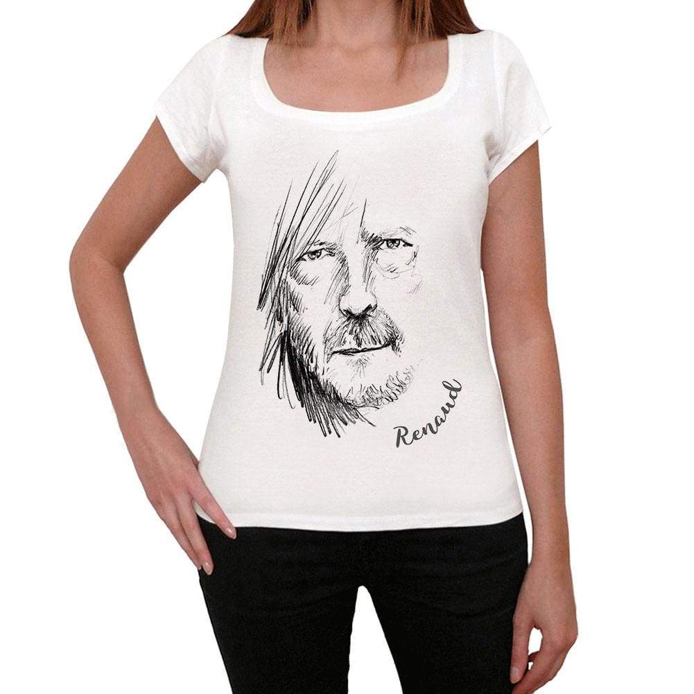 Renaud Womens T-Shirt White Birthday Gift 00514 - White / Xs - Casual