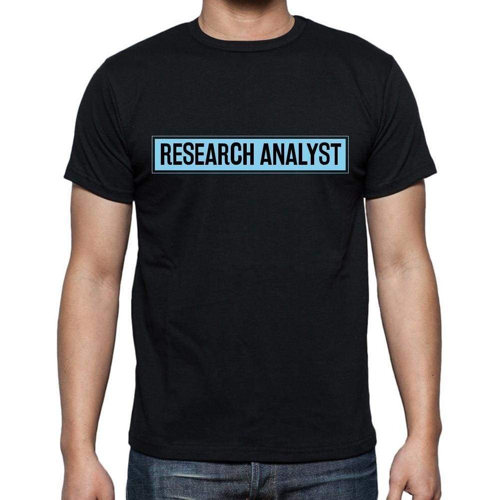 Research Analyst T Shirt Mens T-Shirt Occupation S Size Black Cotton - T-Shirt