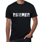 Rhymer Mens Vintage T Shirt Black Birthday Gift 00554 - Black / Xs - Casual
