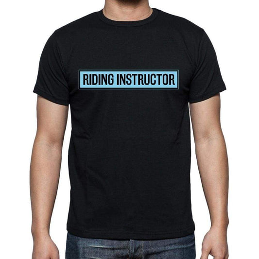 Riding Instructor T Shirt Mens T-Shirt Occupation S Size Black Cotton - T-Shirt