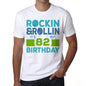 Rockin&rollin 82 White Mens Short Sleeve Round Neck T-Shirt 00339 - White / S - Casual